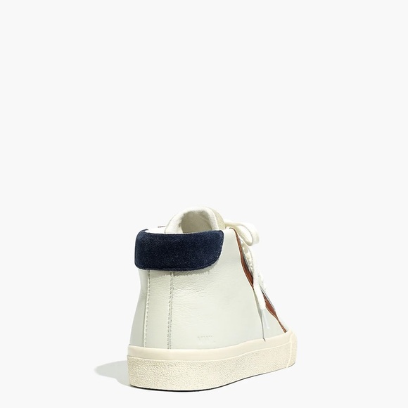 Madewell Sidewalk High-Top Sneakers in Colorblock Leather - Picture 4 of 14